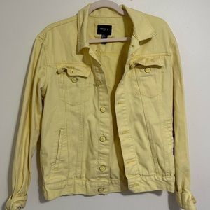 Yellow jean jacket